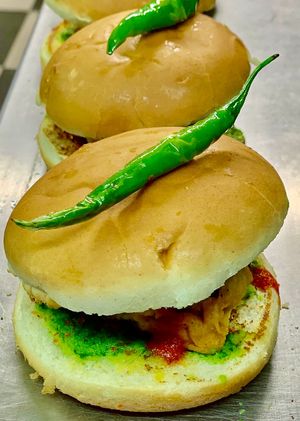 Vada Pau
(vegan option without butter) at Bharat Gangaram in North West London