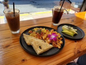 The vegan breakfast at Café 413 in Rincon