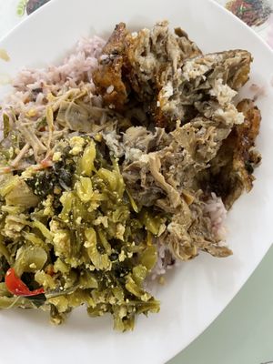 3 dishes 65thb  at Tien Sin - Si Wiang in Bangkok