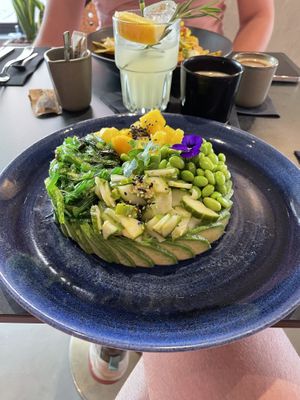 Mango poke bowl  at The Avocado Show in Madrid