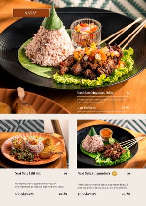 Our Satay Menu at Soedirman Coffee & Eatery in Bandung