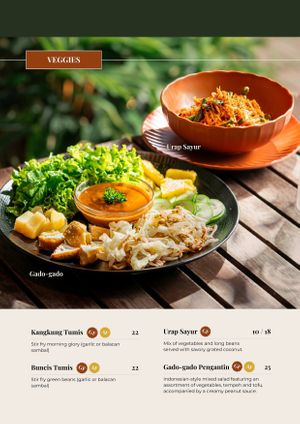 Veggies at Soedirman Coffee & Eatery in Bandung