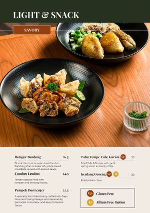 Light & Snack at Soedirman Coffee & Eatery in Bandung