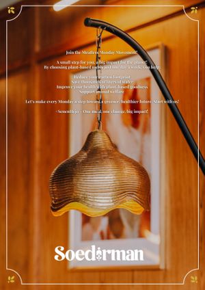 Join the Meatless Monday Movement! A small step for You, A Big Impact for the planet!  at Soedirman Coffee & Eatery in Bandung