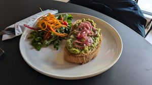 Avocado toast at Maloca Coffee & Food in Bodo