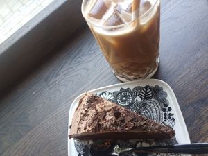 Iced coffee with caramel sirup ❣️ at Maloca Coffee & Food in Bodo