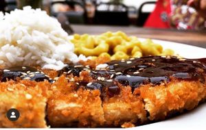 Chick’n katsu  at Chef Reina in Brisbane