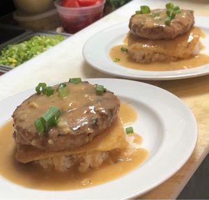 Loco moco  at Chef Reina in Brisbane