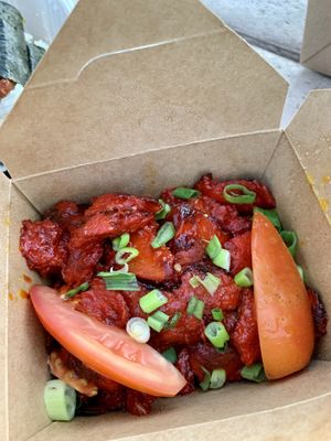 Ticino, our favorite item, sweet & savory slightly crispy, my GF said it’s better than meat version , because it has no fat! at Chef Reina in Brisbane