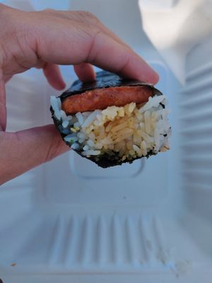 Spam musubi at Chef Reina in Brisbane
