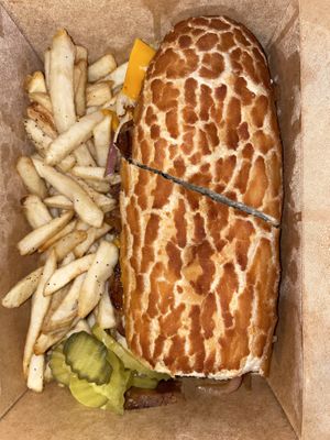 Vegan filly Chik’n   at Chef Reina in Brisbane