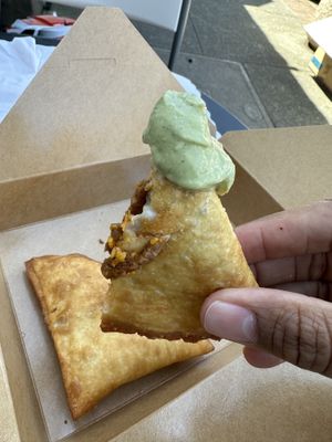 Vegan carnitas and avocado creama   at Chef Reina in Brisbane