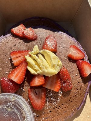 Ube pancakes 🥞  #Veganuary at Chef Reina in Brisbane