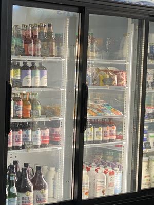 Drinks at Urthly Vegan Market in Garden Grove