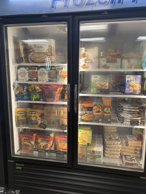 Frozen items at Urthly Vegan Market in Garden Grove