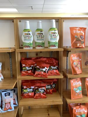 Veggie wash and peatos  at Urthly Vegan Market in Garden Grove