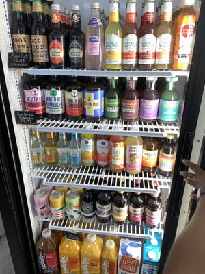 Drinks section 2 at Urthly Vegan Market in Garden Grove