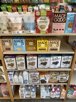 Vegan cookies and plant mills at Urthly Vegan Market in Garden Grove