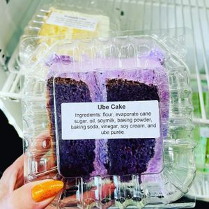 Vegan Ube Cake  at Urthly Vegan Market in Garden Grove