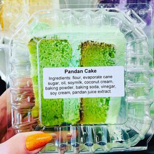 Vegan Pandan Cake  at Urthly Vegan Market in Garden Grove