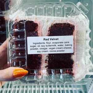 Vegan Red Velvet Cake  at Urthly Vegan Market in Garden Grove
