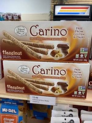 Vegan Carino Wafer Rolls  at Urthly Vegan Market in Garden Grove
