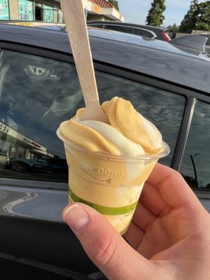 Vegan soft serve (free with a big enough purchase!)  at Urthly Vegan Market in Garden Grove