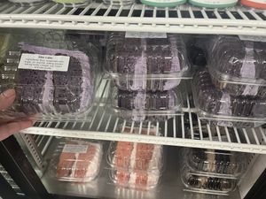 Ube cake  at Urthly Vegan Market in Garden Grove