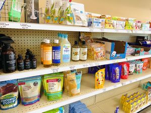 Snacks & goods  at Urthly Vegan Market in Garden Grove