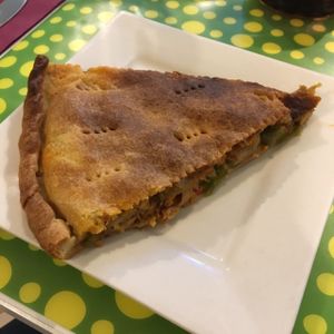 empanada  at Loving Hut in Madrid