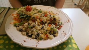 Really delicious at Loving Hut in Madrid