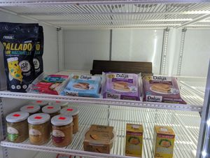 Cheese and Hummus at Ángel Azul Mercado Natural in La Fortuna