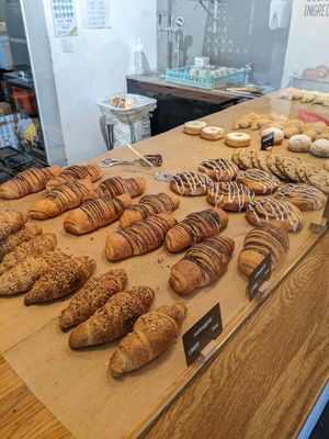 croissants and cinnamon rolls at Bakery Bakery - Länggasse in Bern