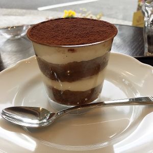 Tiramisu at Marbre Vegan in Tokyo