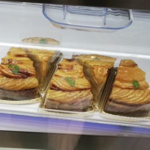 Apple cake at Marbre Vegan in Tokyo