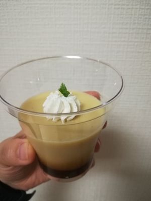 Pudding was so good at Marbre Vegan in Tokyo