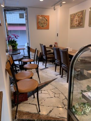 Interior (on a rainy day)  at Marbre Vegan in Tokyo