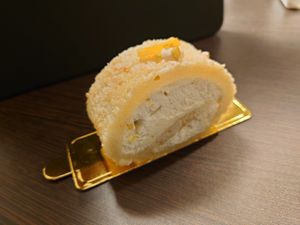 Lemon Roll Cake  at Marbre Vegan in Tokyo