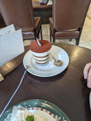 Tiramisu at Marbre Vegan in Tokyo