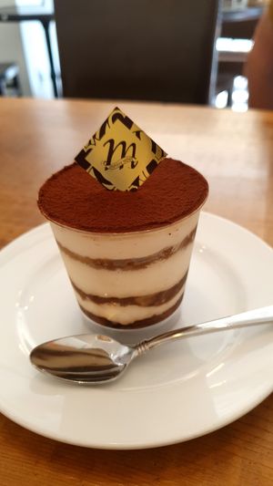Tiramisu at Marbre Vegan in Tokyo