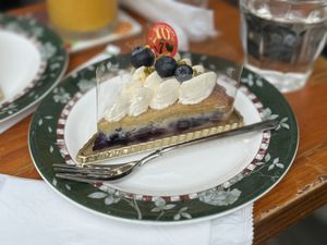 Blueberry Cheesecake  at Marbre Vegan in Tokyo