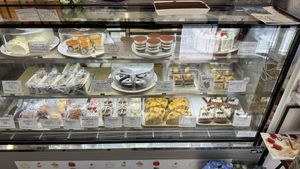 All the cakes!  at Marbre Vegan in Tokyo