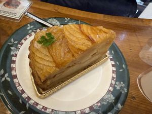 Apple pie  at Marbre Vegan in Tokyo