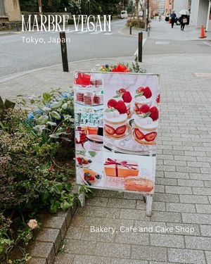   at Marbre Vegan in Tokyo