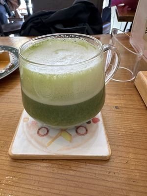 Matcha Soy Lattee  at Marbre Vegan in Tokyo