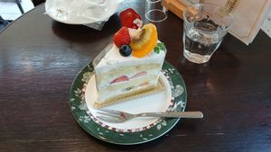 I think this cake was limited edition at Marbre Vegan in Tokyo