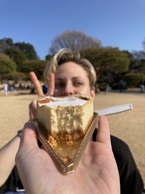 Best cheesecake I ever had  at Marbre Vegan in Tokyo