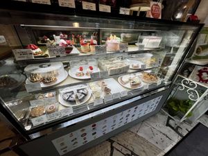 Bakery case  at Marbre Vegan in Tokyo