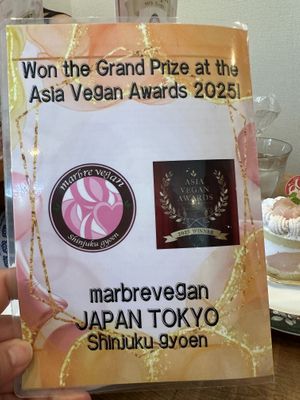   at Marbre Vegan in Tokyo