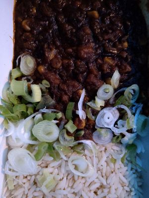 Chilli sin Carne mit Reis at Charlie Streetfood Events in Weil Am Rhein